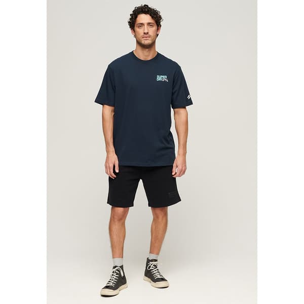 Superdry Sportswear Logo Loose T-shirt Med Korta ärmar Blå M Man