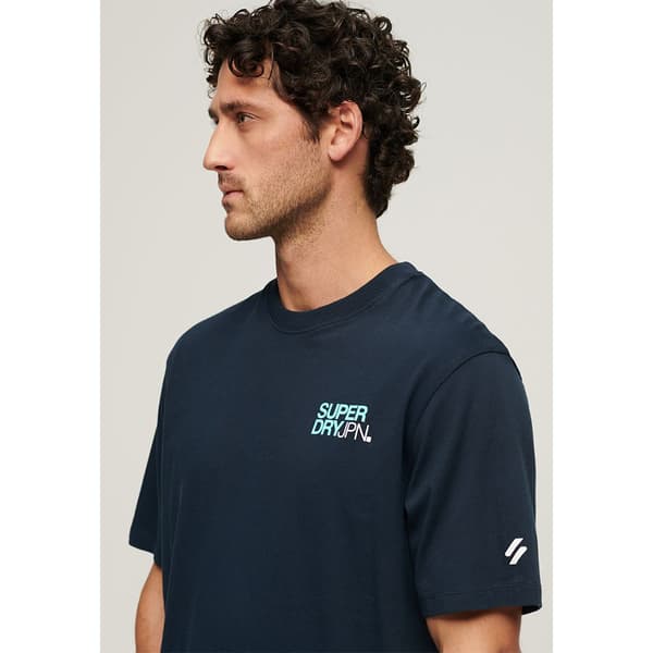 Superdry Sportswear Logo Loose T-shirt Med Korta ärmar Blå M Man