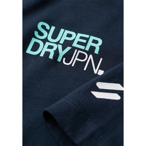Superdry Sportswear Logo Loose T-shirt Med Korta ärmar Blå M Man