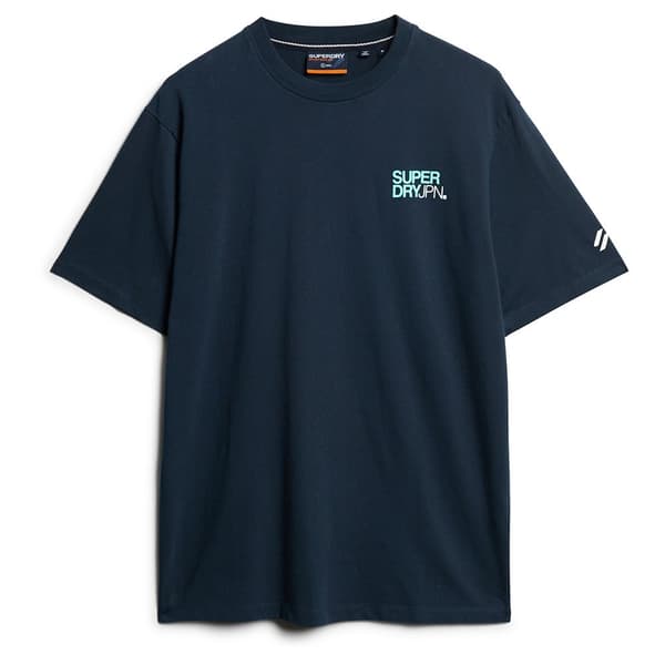 Superdry Sportswear Logo Loose T-shirt Med Korta ärmar Blå M Man