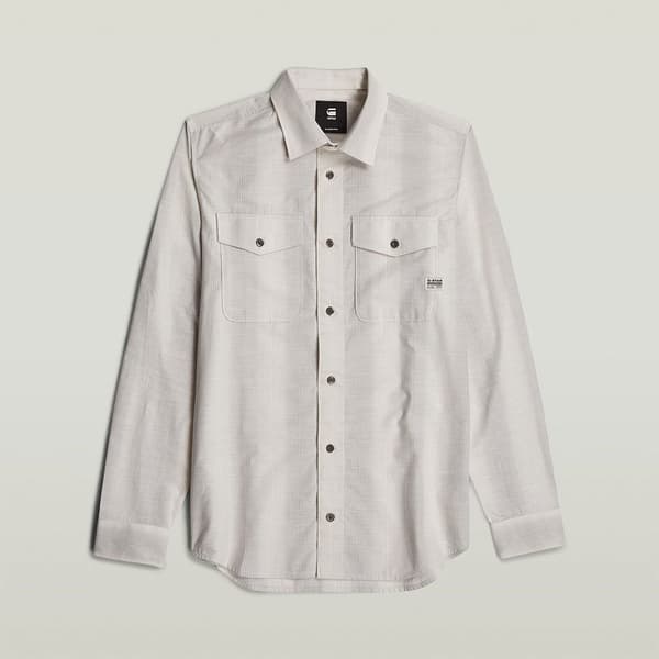 G-star Marine Skjorte Med Lange ærmer Beige 2XL Mand