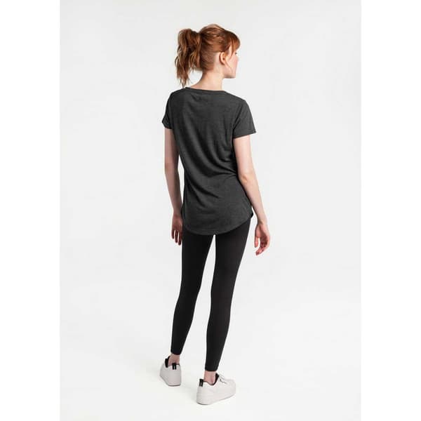 Lole Everyday Kortärmad T-shirt Med V-ringning Grå S Kvinna