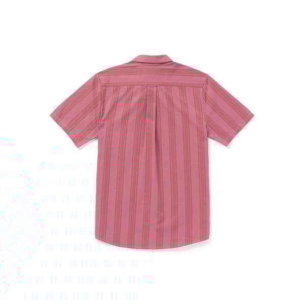Volcom Newbar Stripe Kortærmet Skjorte Rosa S Mand