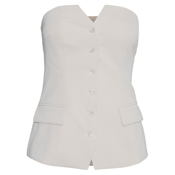 Vero Moda Charity ärmlös T-shirt Beige 42 Kvinna