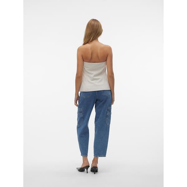 Vero Moda Charity ärmlös T-shirt Beige 42 Kvinna
