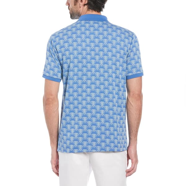Original Penguin Ao Jacquard Geo Palm Kortärmad Polotröja Blå S Man