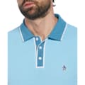 Miniatyrbild 2 av 2: Original Penguin Birdseye Pique Coolmax Earl Kortärmad Polotröja Blå L Man