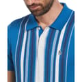 Miniatyrbild 2 av 2: Original Penguin Cash Like Vertical Stripe Kortärmad Polotröja Blå L Man