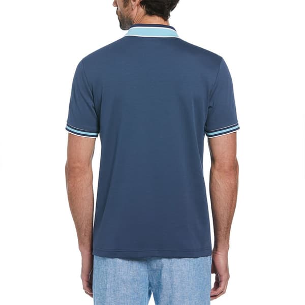 Original Penguin Organic Novelty Collar Kortærmet Polo Blå S Mand