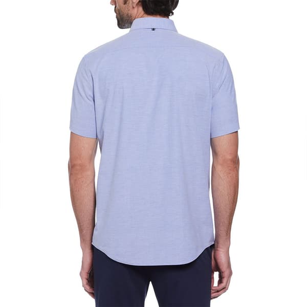 Original Penguin Oxford Stretch No Pkt Kortärmad Skjorta Blå S Man
