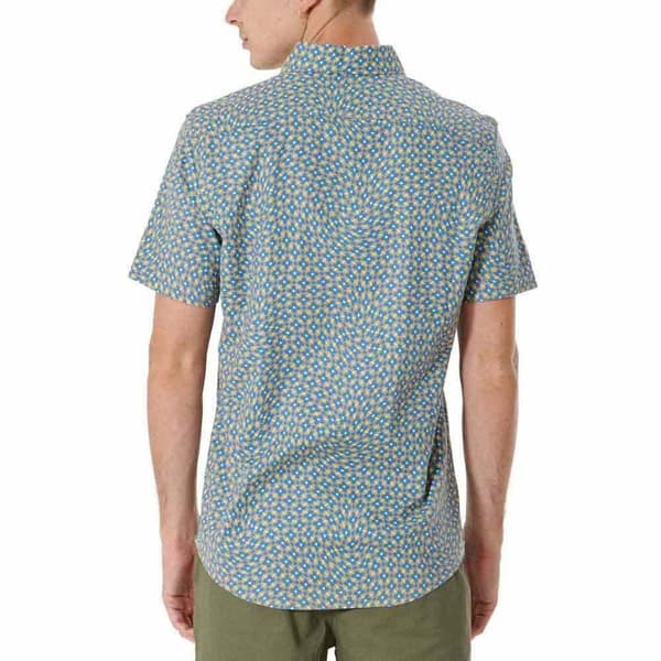 Original Penguin Oxford Warped Floral Kortærmet Skjorte Flerfarvet L Mand