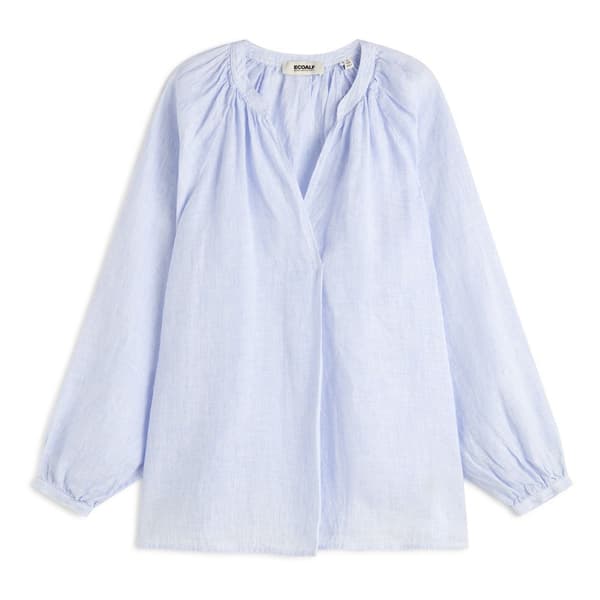 Ecoalf Lai Stripes Blus Med Lång ärm Vit S Kvinna