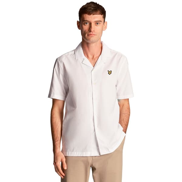 Lyle & Scott Resort Kortærmet Skjorte Hvid S Mand