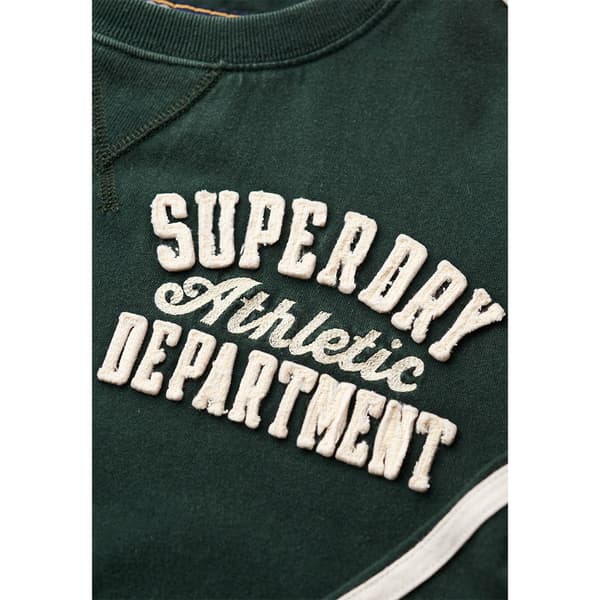 Superdry Vintage Athletic T-shirt Med Lång ärm Grönt XL Man