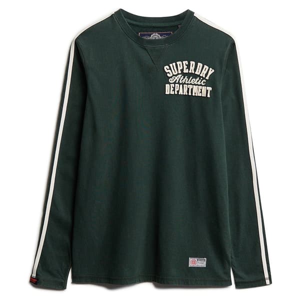 Superdry Vintage Athletic T-shirt Med Lång ärm Grönt XL Man