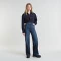 Miniatyrbillede 3 af 6: G-star Cropped Pocket Skjorte Med Lange ærmer Blå S Kvinde