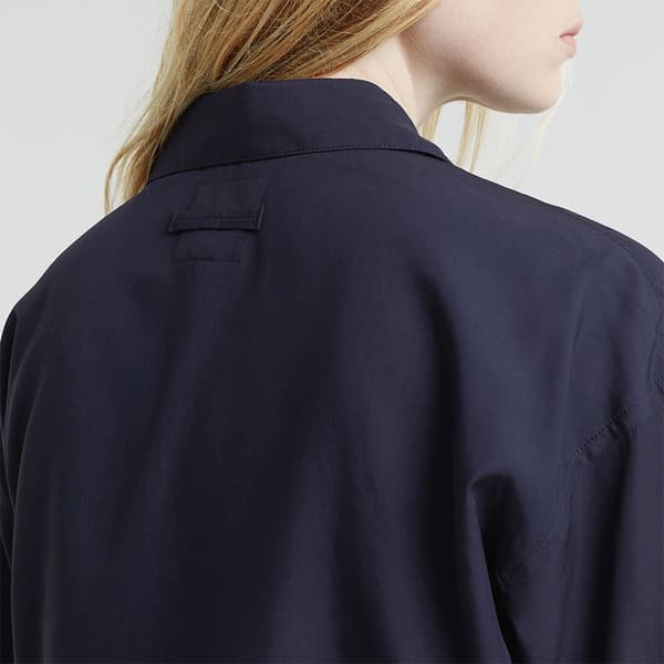G-star Cropped Pocket Skjorte Med Lange ærmer Blå S Kvinde