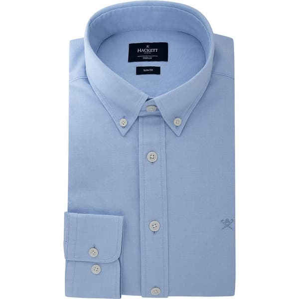 Hackett Washed Oxford Pitkähihainen Paita Sininen XS Mies