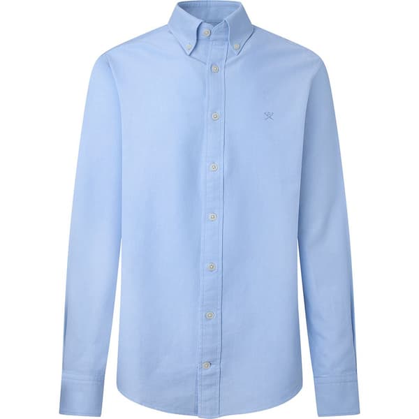 Hackett Washed Oxford Pitkähihainen Paita Sininen XS Mies