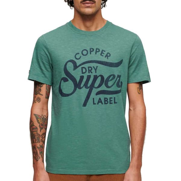 Superdry Copper Label Script T-shirt Med Korta ärmar Grönt 2XL Man
