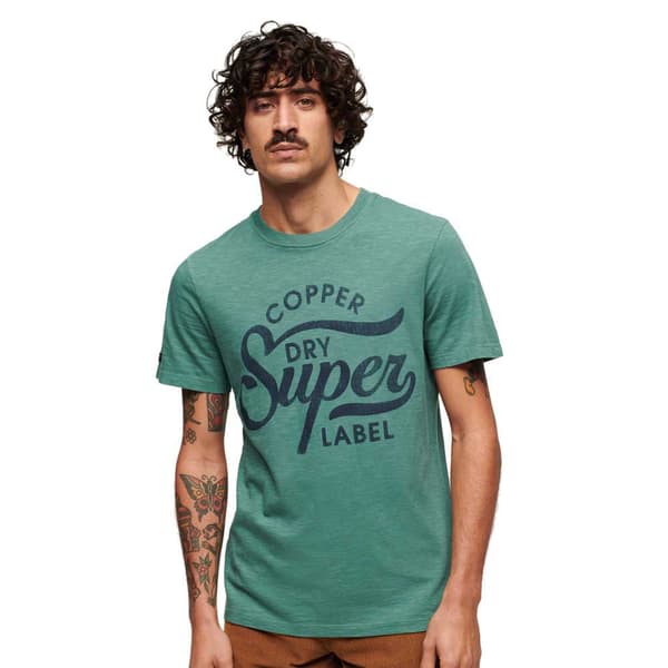 Superdry Copper Label Script T-shirt Med Korta ärmar Grönt 2XL Man