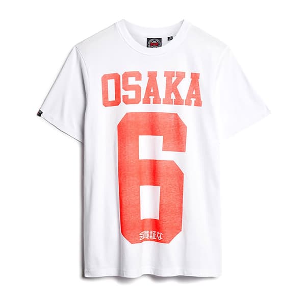 Superdry Osaka Graphic Nr T-shirt Med Korta ärmar Vit L Man