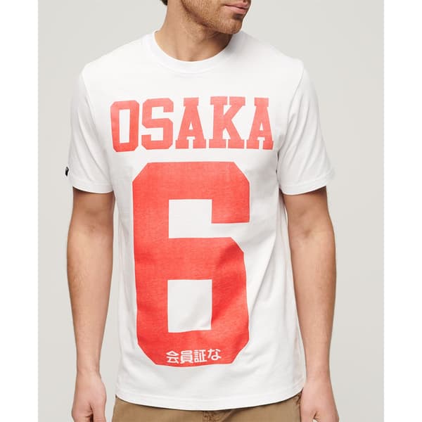 Superdry Osaka Graphic Nr T-shirt Med Korta ärmar Vit L Man