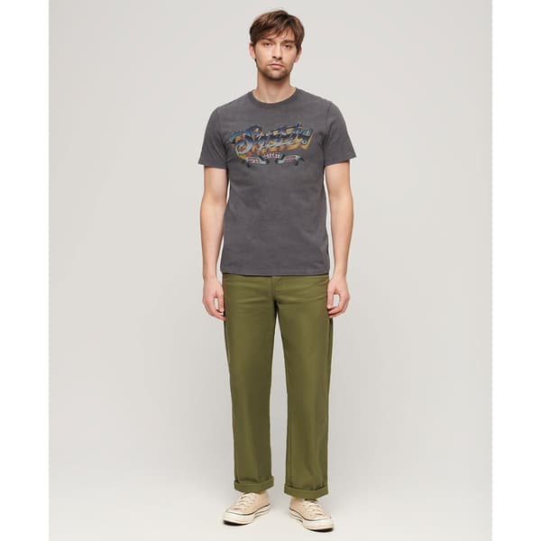 Superdry Rock Graphic Band Lyhythihainen T-paita Harmaa XL Mies