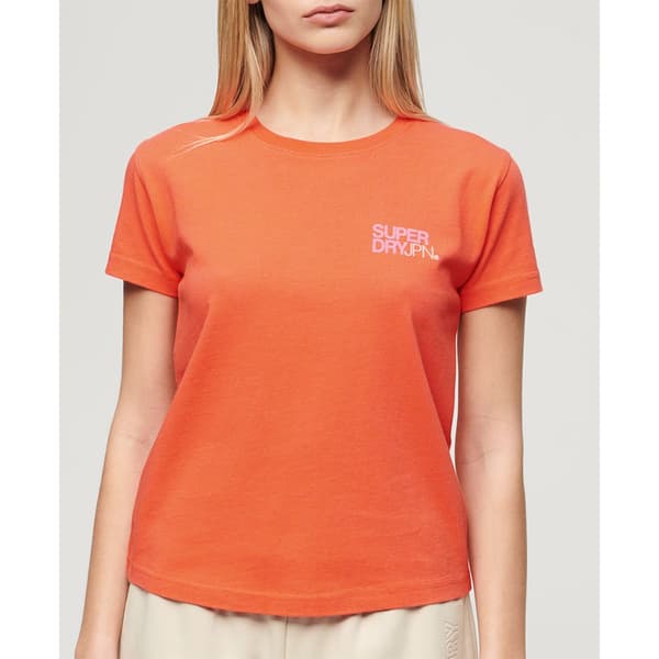 Superdry Sportswear Logo Fitted Lyhythihainen T-paita Oranssi XS Nainen