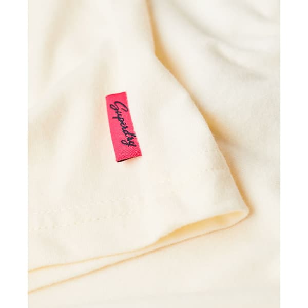 Superdry Travel Souvenir Relaxed T-shirt Med Korta ärmar Beige M Kvinna
