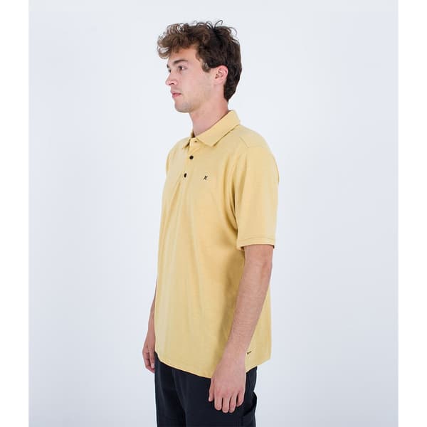 Hurley H2o Dri Ace Slub Kortärmad Polotröja Gul M Man