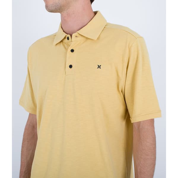 Hurley H2o Dri Ace Slub Kortärmad Polotröja Gul M Man