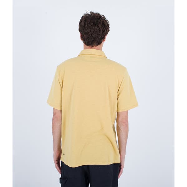 Hurley H2o Dri Ace Slub Kortärmad Polotröja Gul M Man
