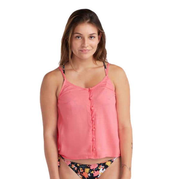 O´neill Tiare Woven ærmeløs T-shirt Rosa XS Kvinde