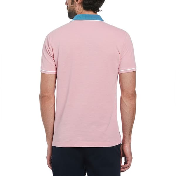 Original Penguin Birdseye Pique Coolmax Earl Kortärmad Polotröja Rosa S Man