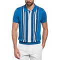 Miniatyrbillede 1 af 2: Original Penguin Cash Like Vertical Stripe Kortærmet Polo Blå S Mand