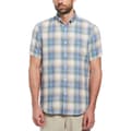Miniatyrbillede 1 af 2: Original Penguin Delave Linen Ao Plaid Kortærmet Skjorte Flerfarvet L Mand