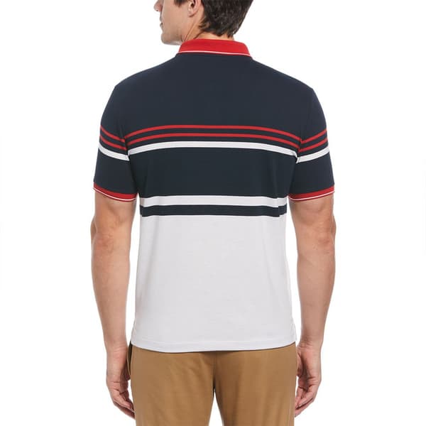 Original Penguin Honeycomb Jacquard Eng Stripe Kortärmad Polotröja Flerfärgad S Man