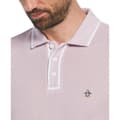 Miniatyrbild 3 av 3: Original Penguin Organic Cotton Bentley Mesh Kortärmad Polotröja Lila XL Man