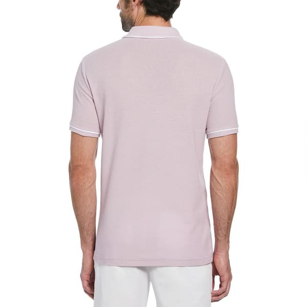 Original Penguin Organic Cotton Bentley Mesh Kortärmad Polotröja Lila S Man