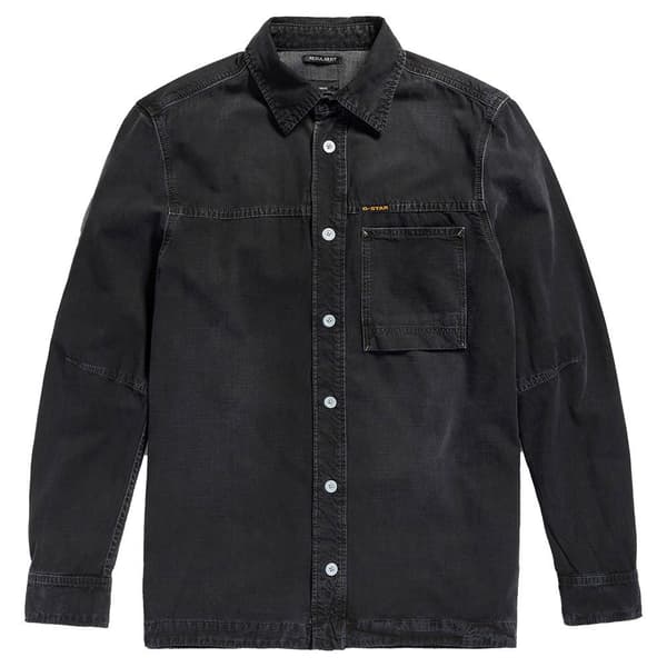 G-star 1-pocket Regular Fit Skjorte Med Lange ærmer Sort XS Mand