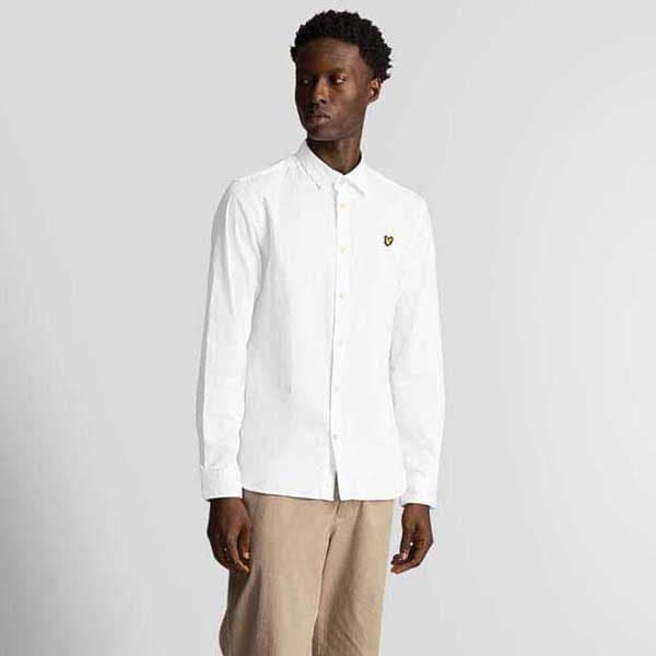Lyle & Scott Lw1115vog Skjorta Med Långa ärmar Vit S Man