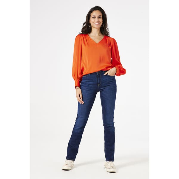 Garcia U40031 Skjorta Med Långa ärmar Orange XS Kvinna