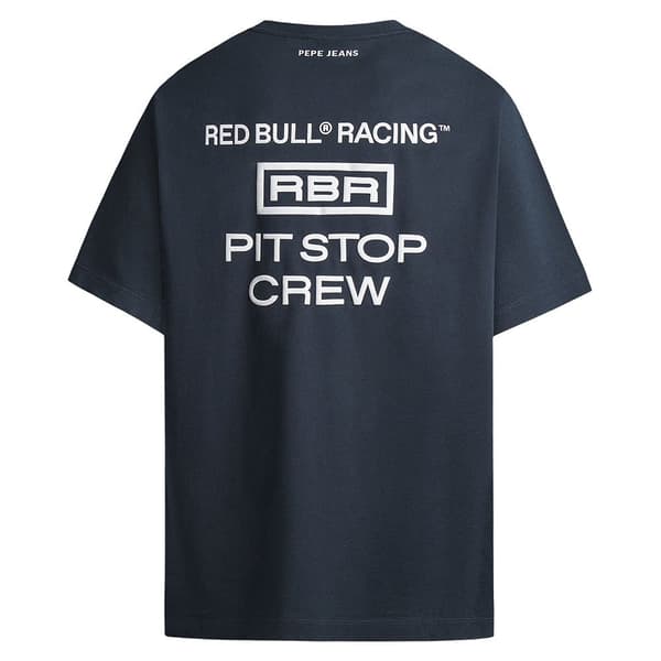 Red Bull Racing Pit Stop Crew Tee T-shirt Med Korta ärmar Grå M Man