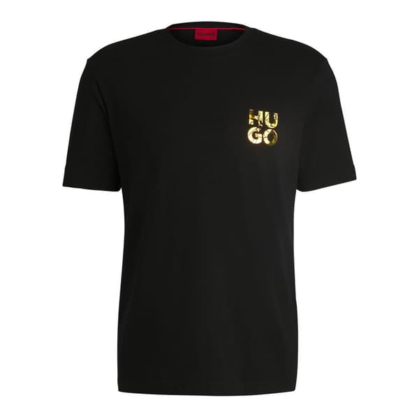 Hugo Diridumti 10266060 T-shirt Med Korte ærmer Sort M Mand