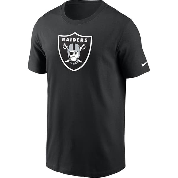 Nike Nfl Las Vegas Raiders Logo Essential T-shirt Med Korte ærmer Sort M Mand