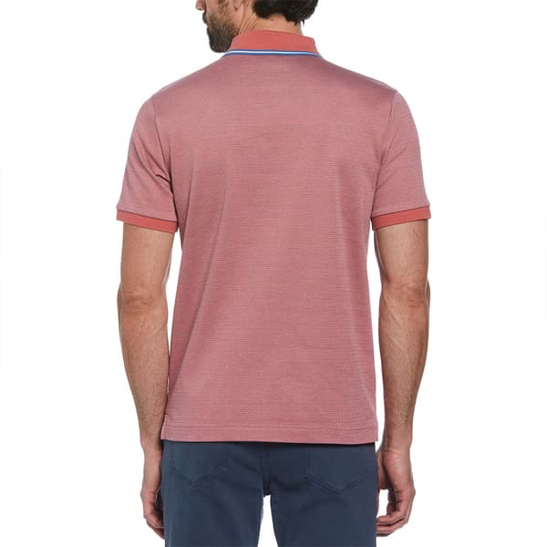 Original Penguin Ao Jacquard Tipping Kortärmad Polotröja Röd M Man