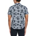 Miniatyrbillede 2 af 2: Original Penguin Chambray Stretch Aop Floral Kortærmet Skjorte Blå M Mand