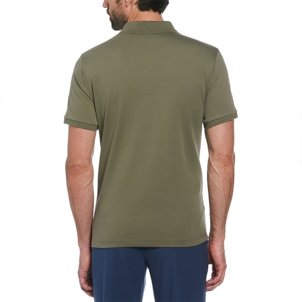 Original Penguin Jacquard Front Geometric Kortærmet Polo Grøn M Mand