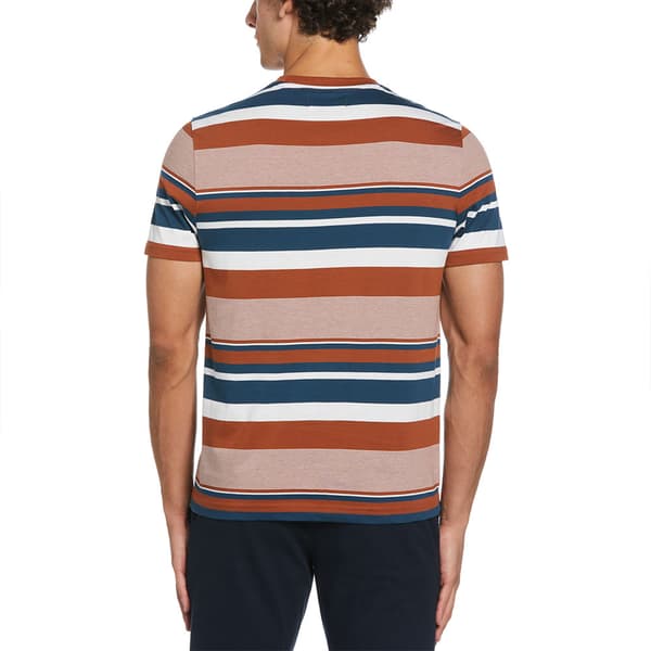 Original Penguin Organic Yd Stripe T-shirt Med Korta ärmar Röd M Man